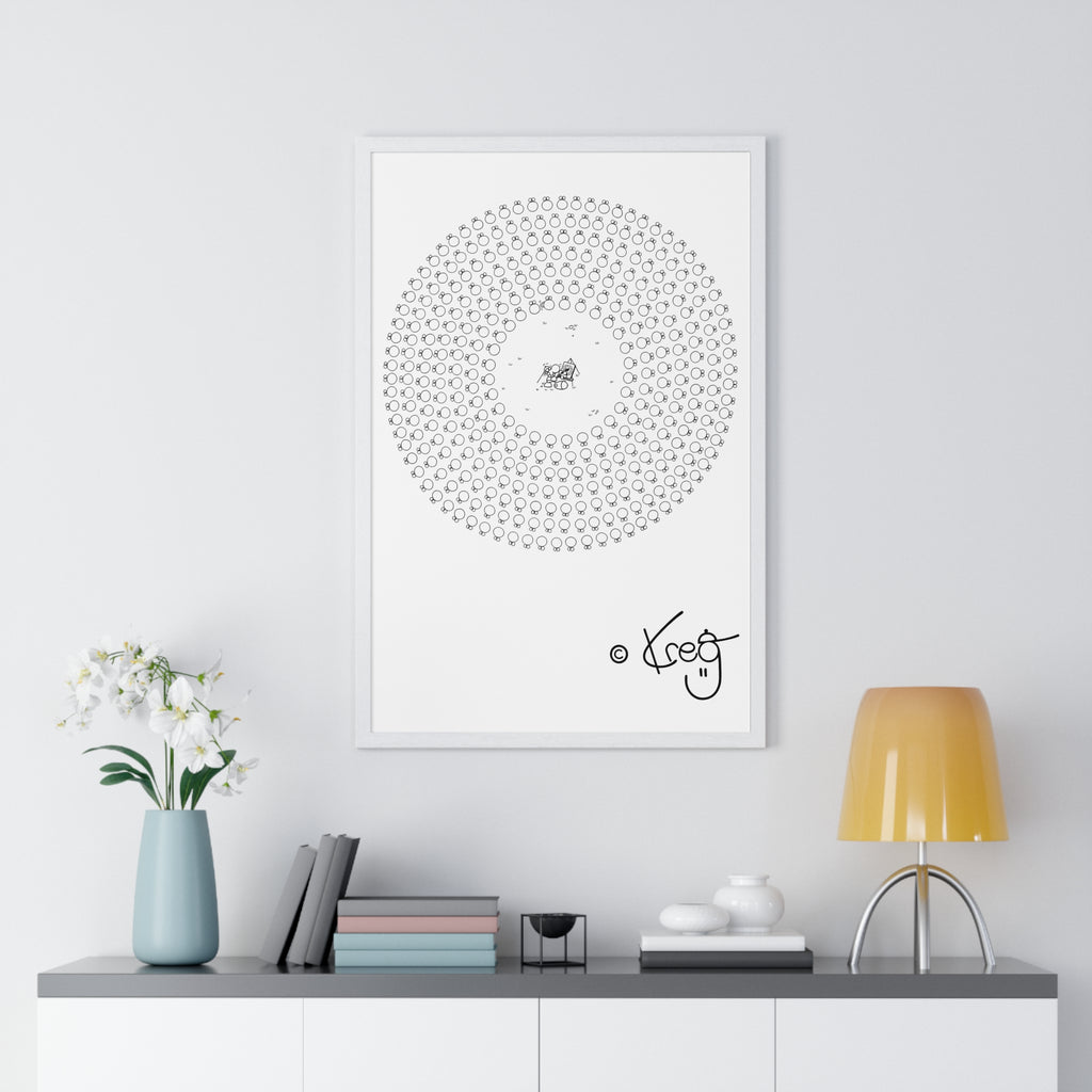 CIRCLE ARTIST,Premium Framed Vertical Poster
