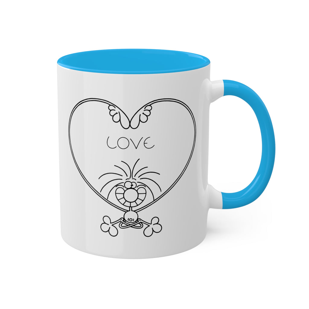 LOV YOGA Colorful Mugs, 11oz