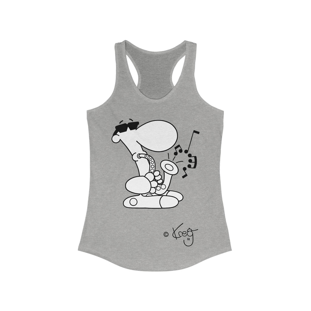 SAX DUDE,Women's Ideal Racerback Tank
