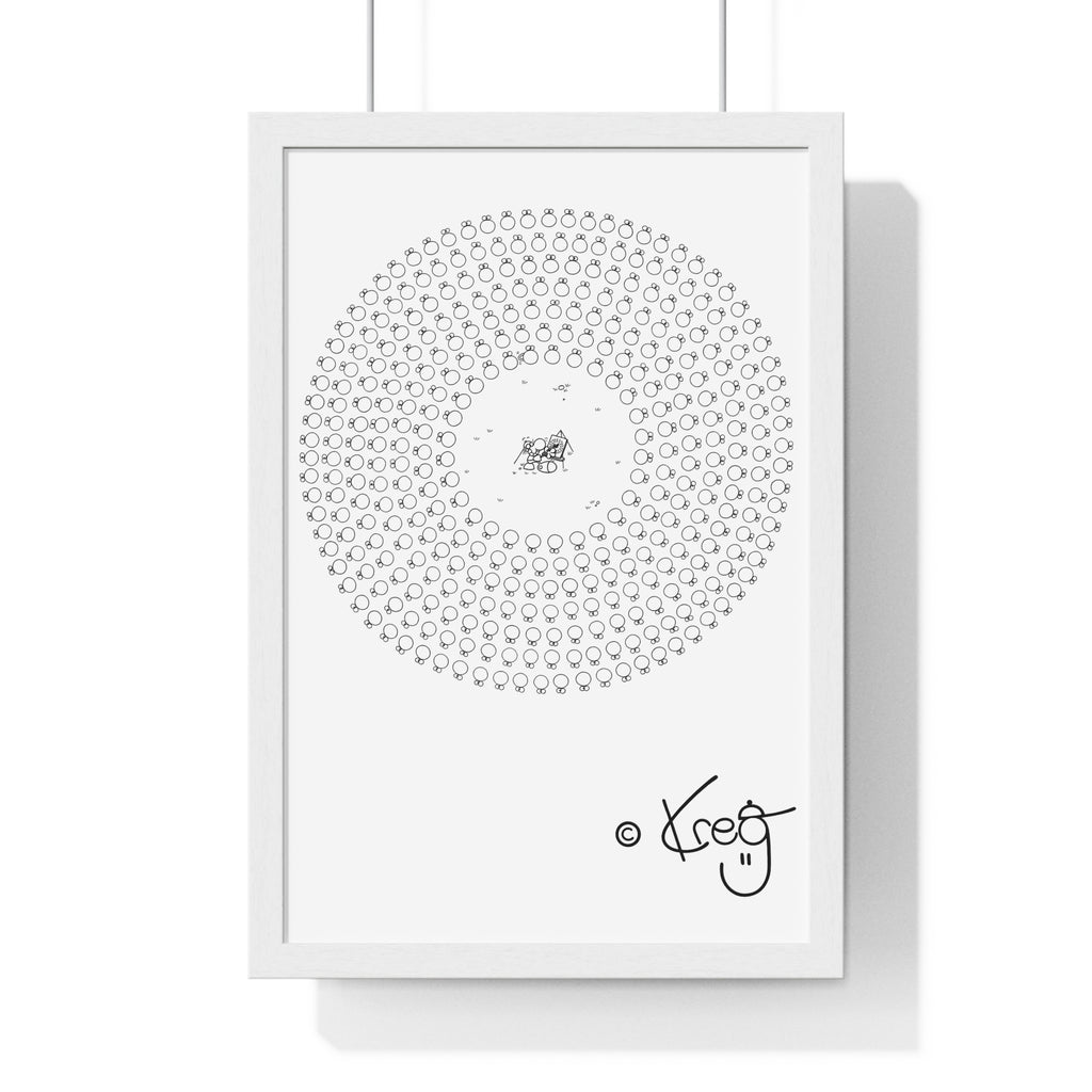 CIRCLE ARTIST,Premium Framed Vertical Poster