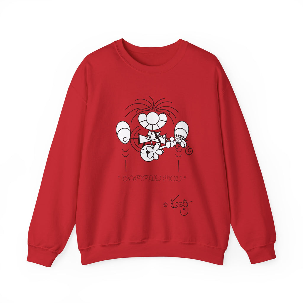 GUITAR MON JAMMIN,Unisex Heavy Blend™ Crewneck Sweatshirt