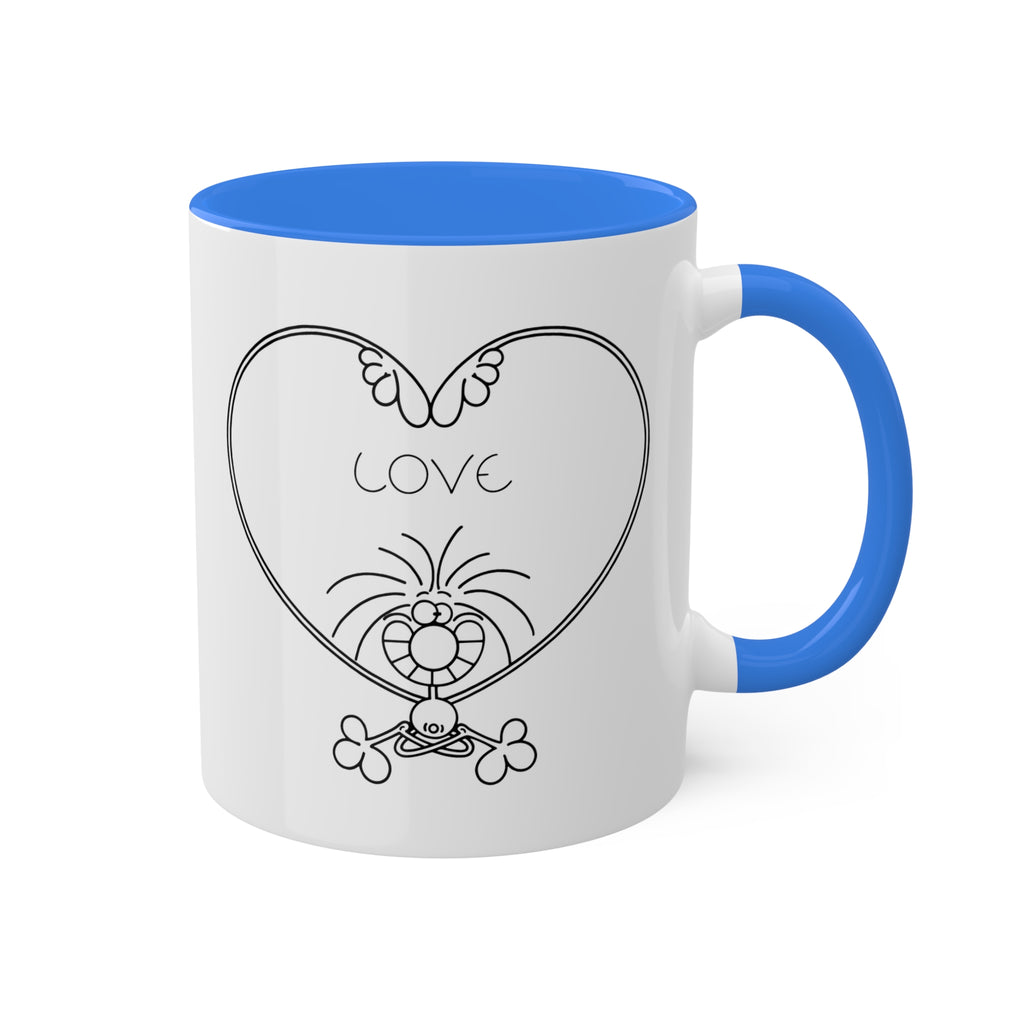 LOV YOGA Colorful Mugs, 11oz