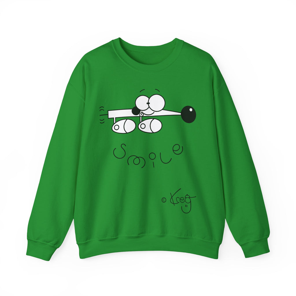 WEINER DOG SMILEUnisex Heavy Blend™ Crewneck Sweatshirt