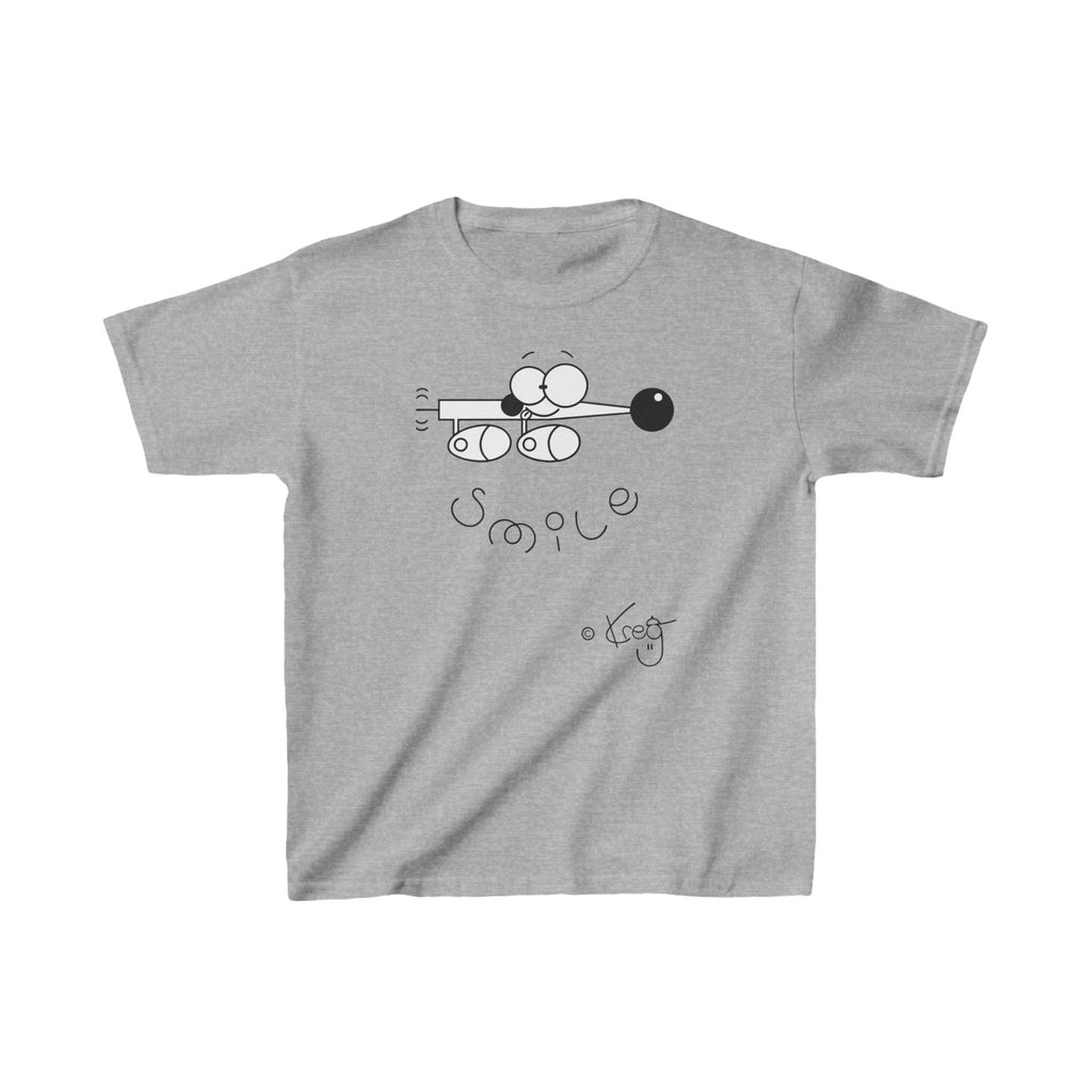 SMILE WIENER DOG,Kids Heavy Cotton™ Tee