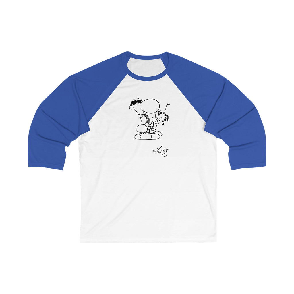 SAX DUDE,Unisex 3\4 Sleeve Baseball Tee