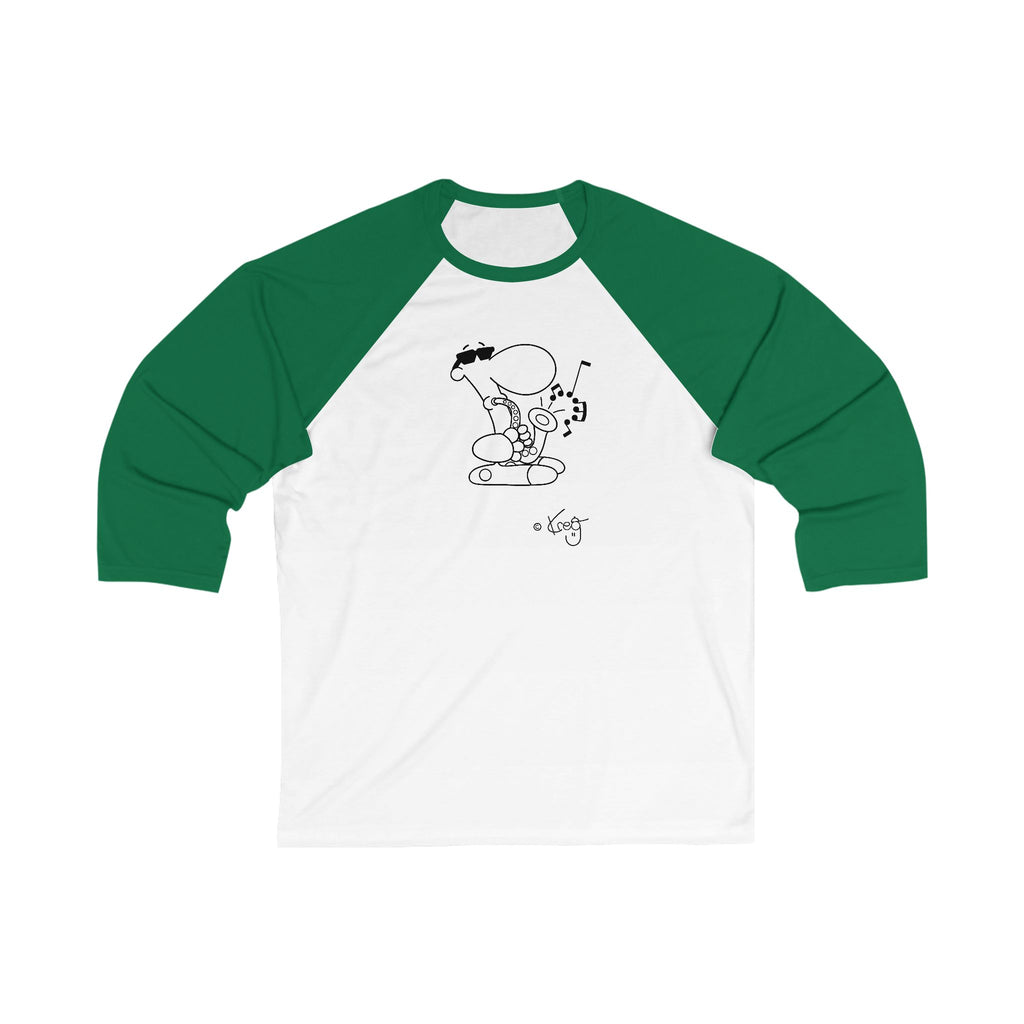 SAX DUDE,Unisex 3\4 Sleeve Baseball Tee