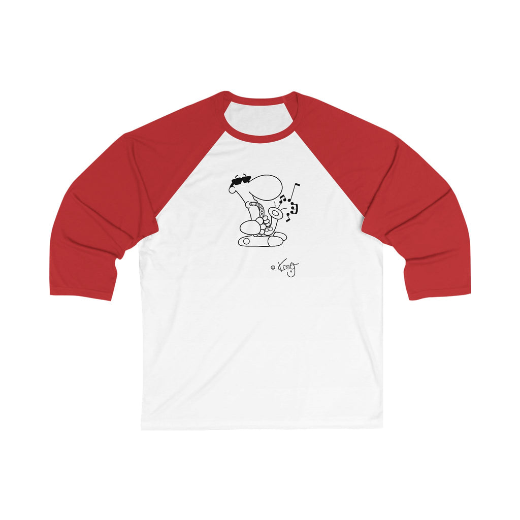 SAX DUDE,Unisex 3\4 Sleeve Baseball Tee