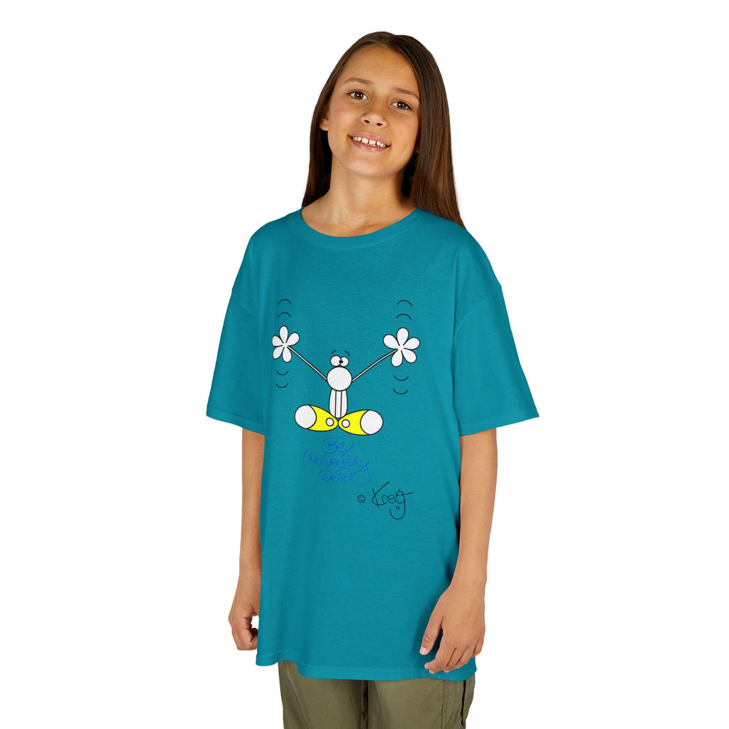 BE WONDERFULLY WEIRD,Kids Heavy Cotton™ Tee