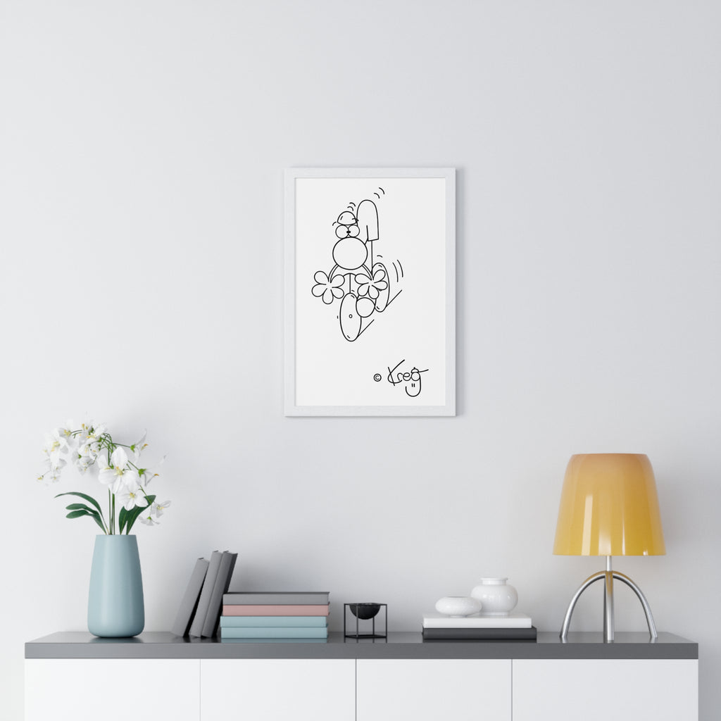 CYCLIST,Premium Framed Vertical Poster