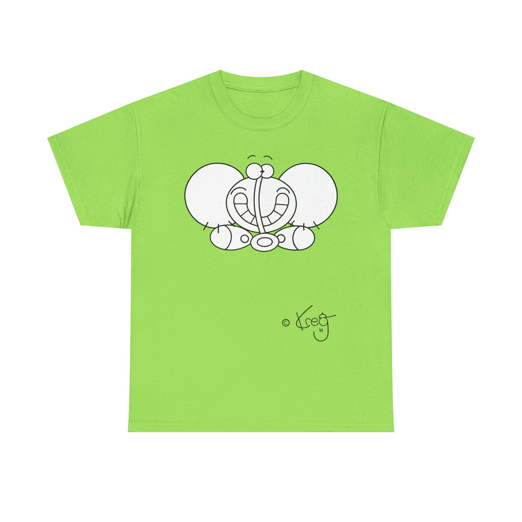 SMILE ELEPHANT,Unisex Heavy Cotton Tee