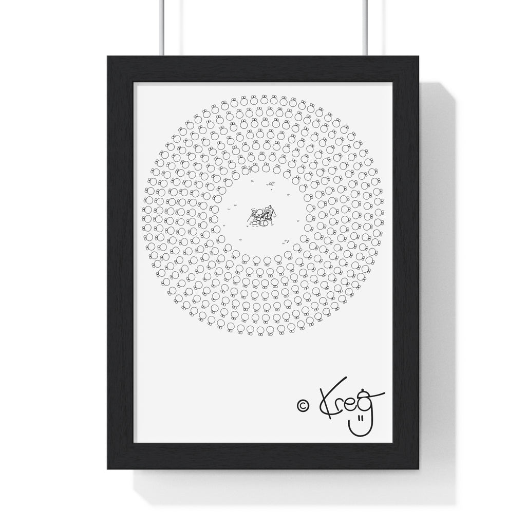 CIRCLE ARTIST,Premium Framed Vertical Poster