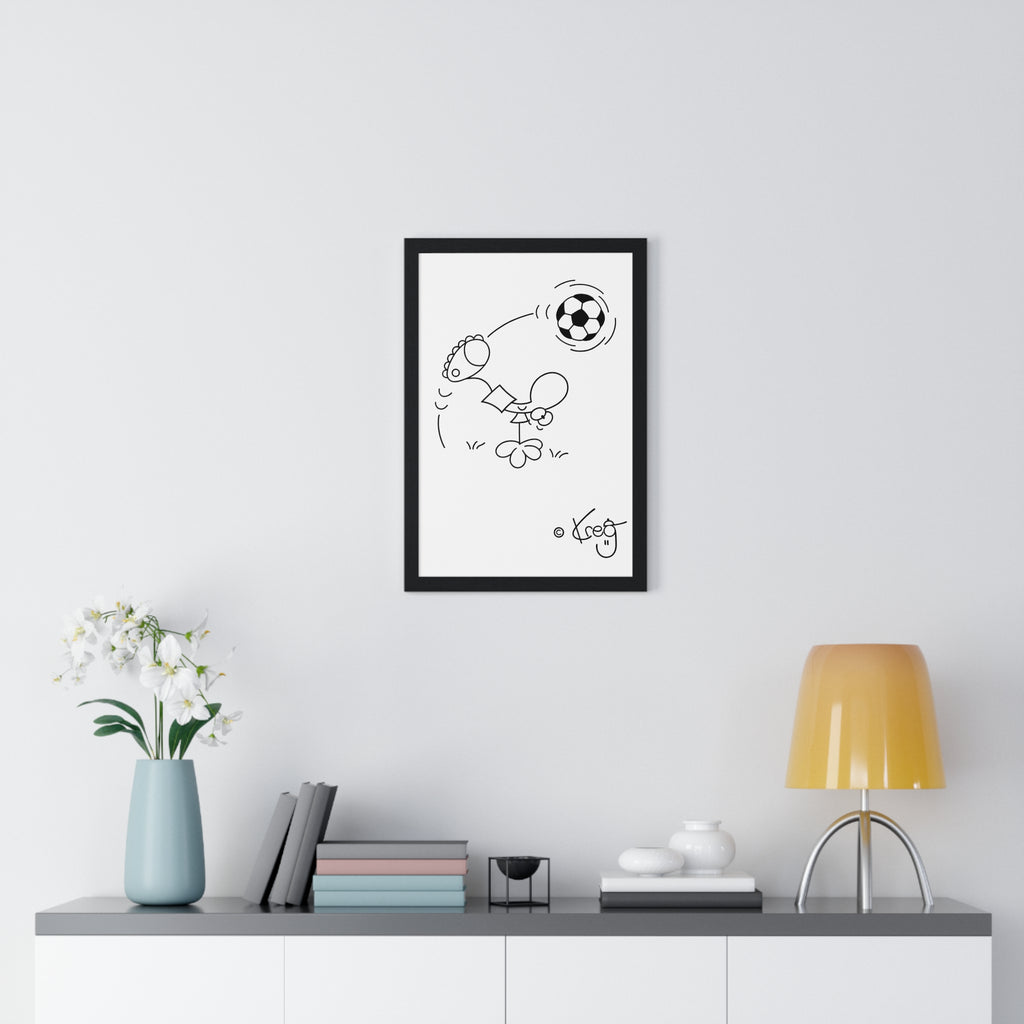 SOCCER DUDE,Vertical Framed Poster