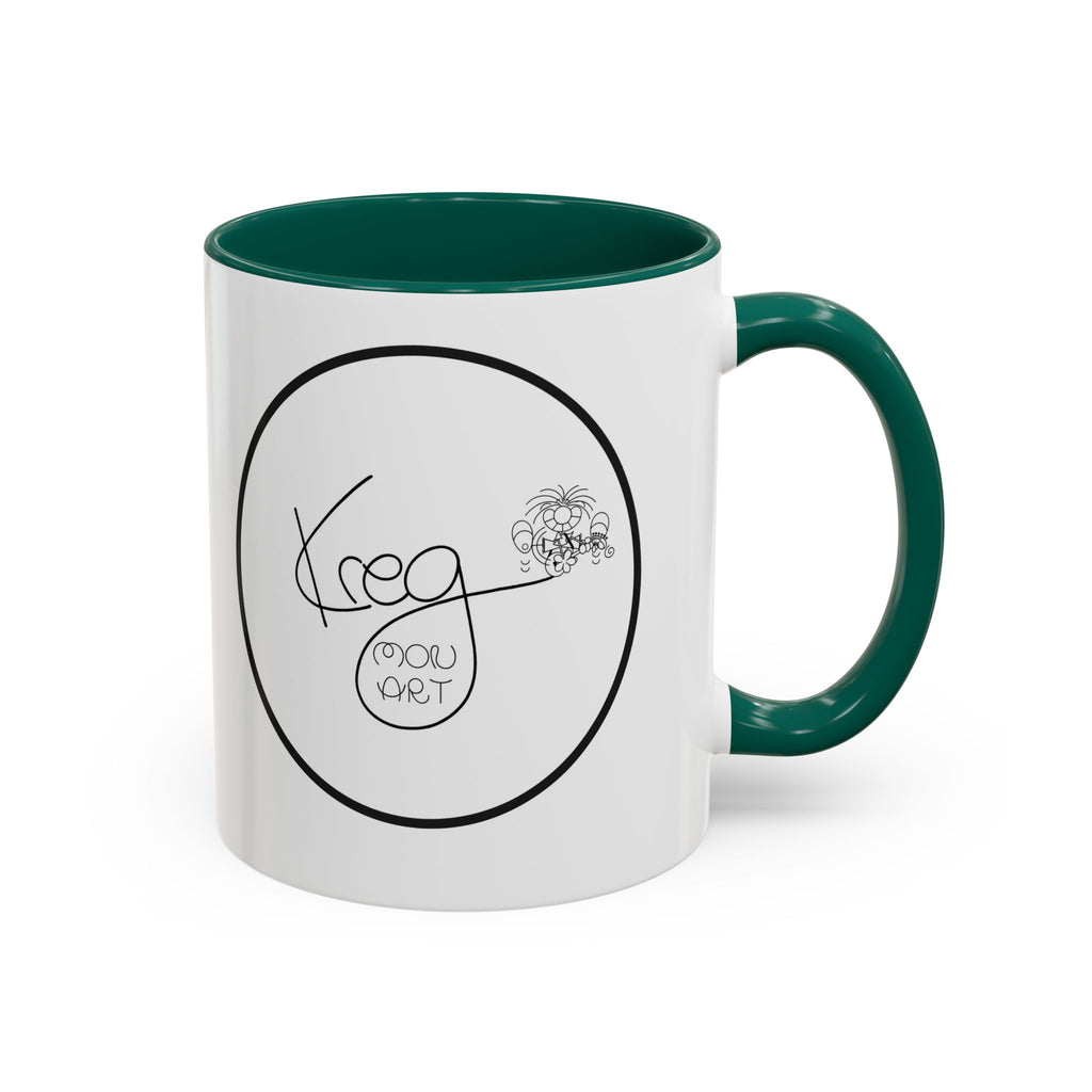 KREG MON ART LOGO Colorful Mugs, 11oz 15 oz