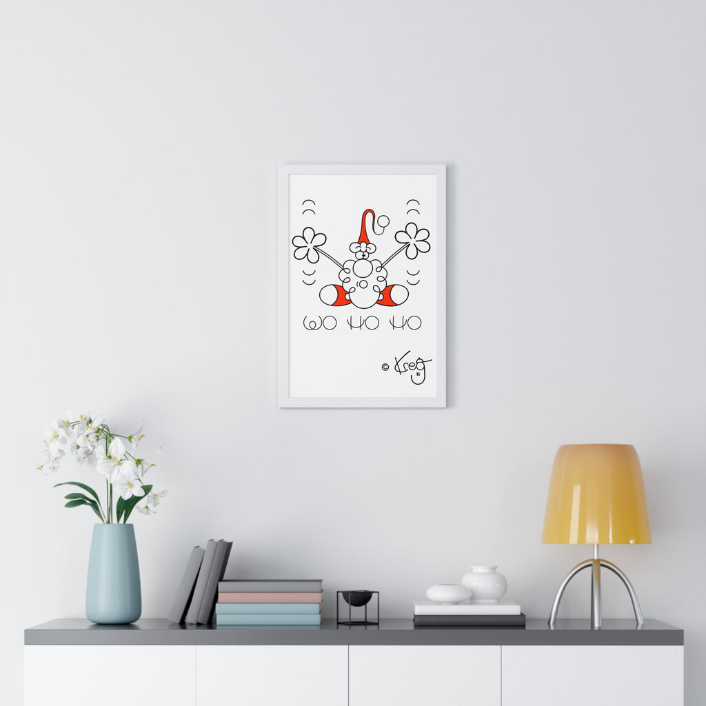 SANTA,Vertical Framed Poster