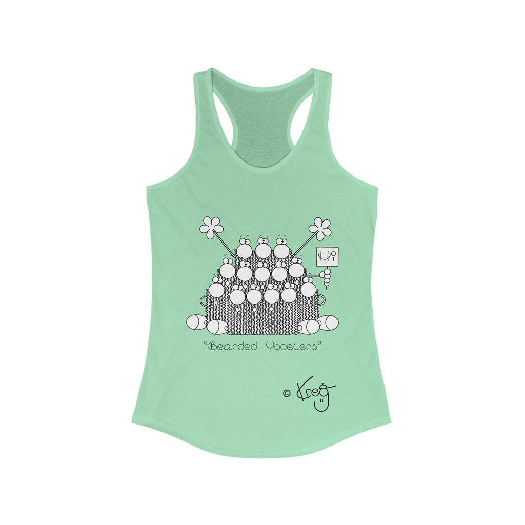 BEARDED YODELERS,Women's Ideal Racerback Tank