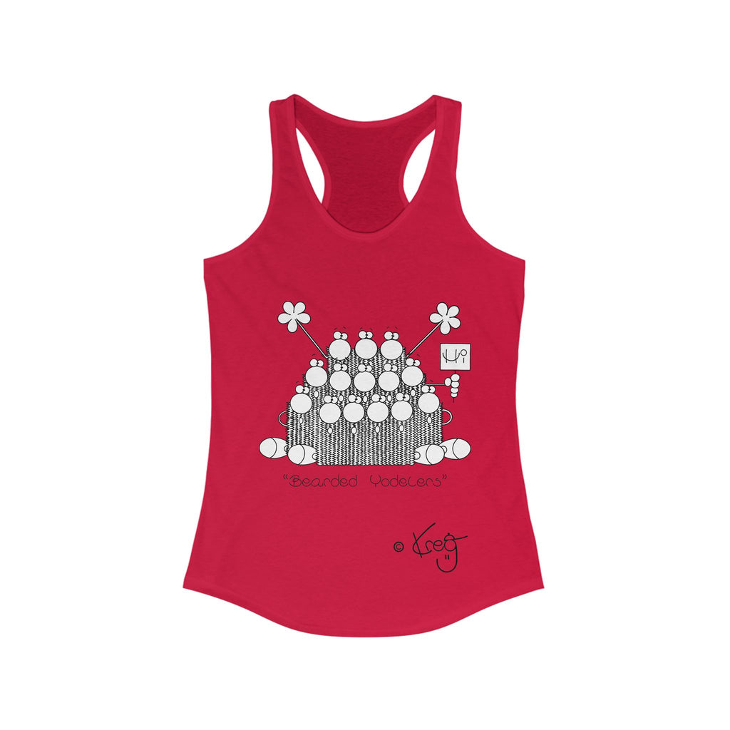 BEARDED YODELERS,Women's Ideal Racerback Tank