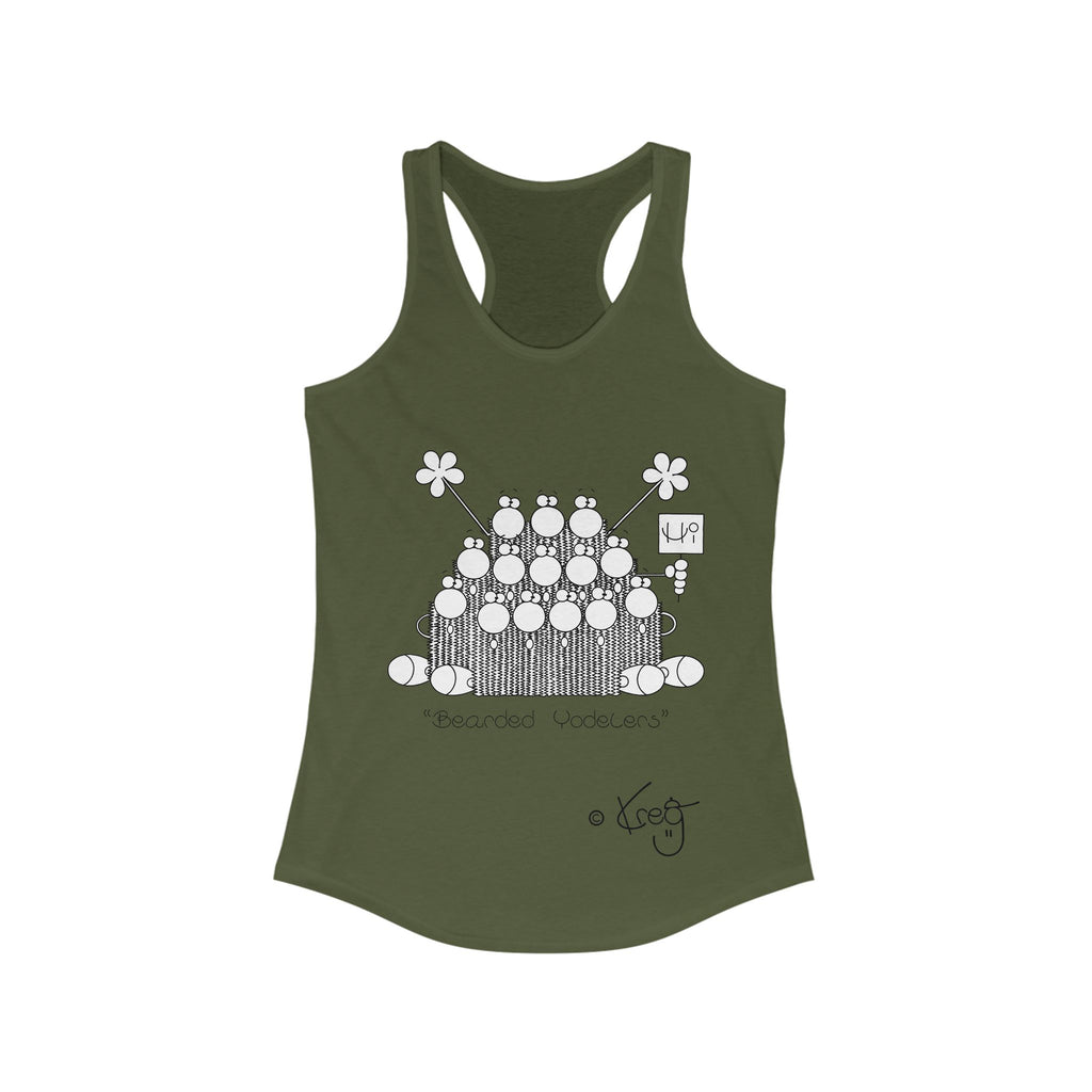 BEARDED YODELERS,Women's Ideal Racerback Tank
