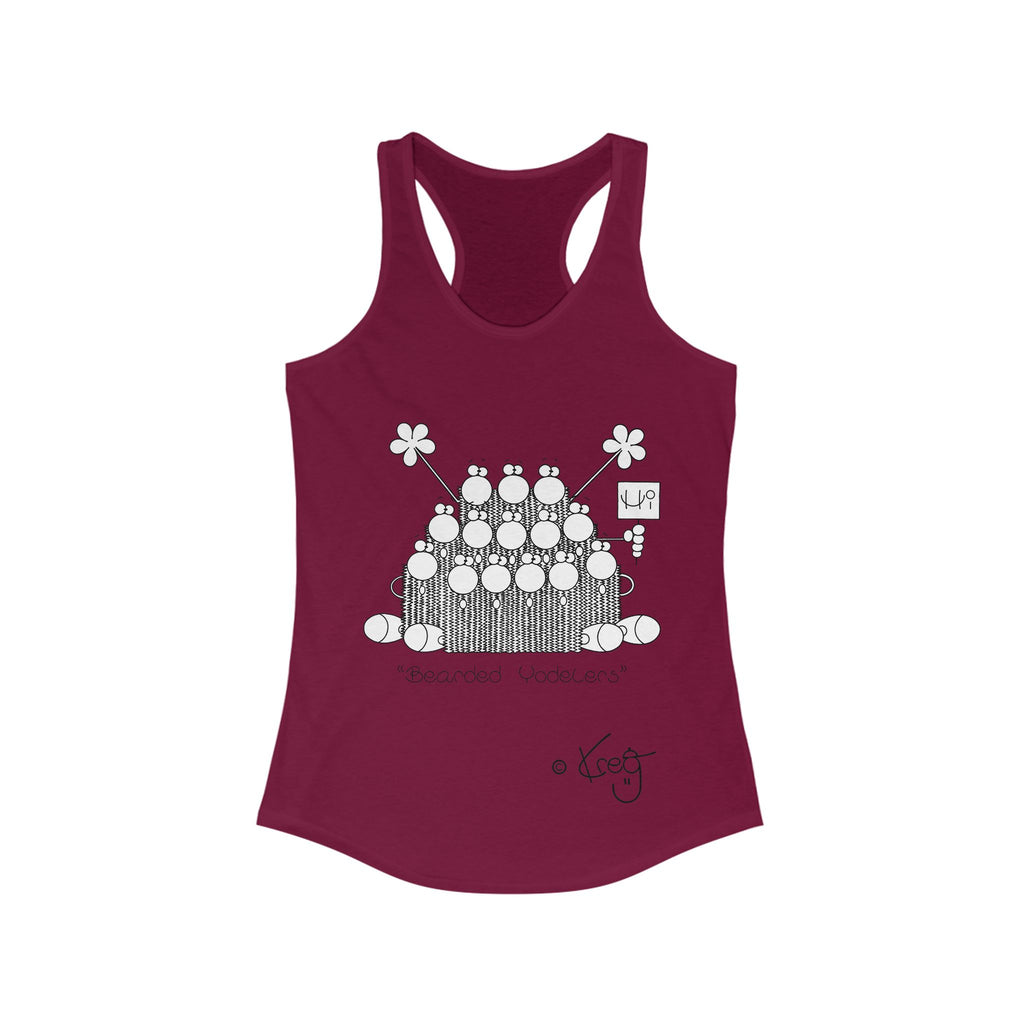 BEARDED YODELERS,Women's Ideal Racerback Tank