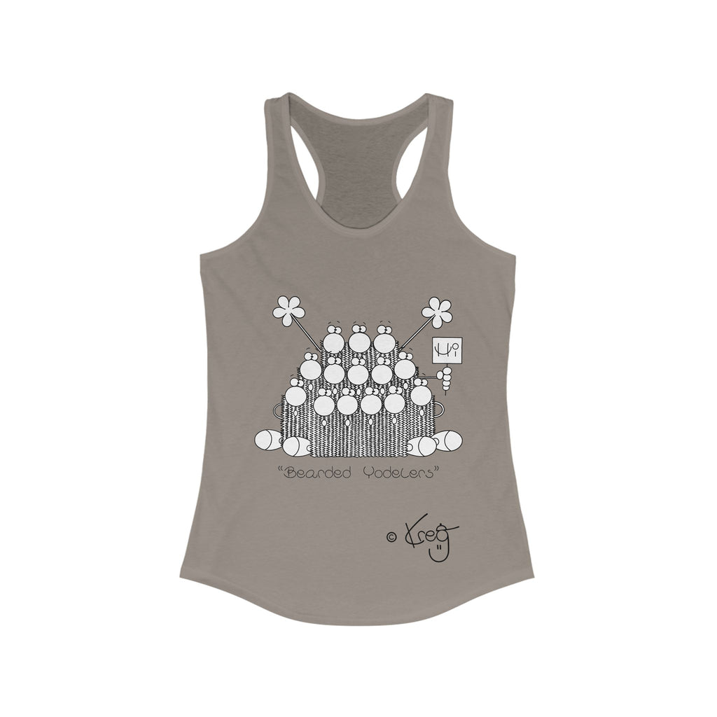 BEARDED YODELERS,Women's Ideal Racerback Tank
