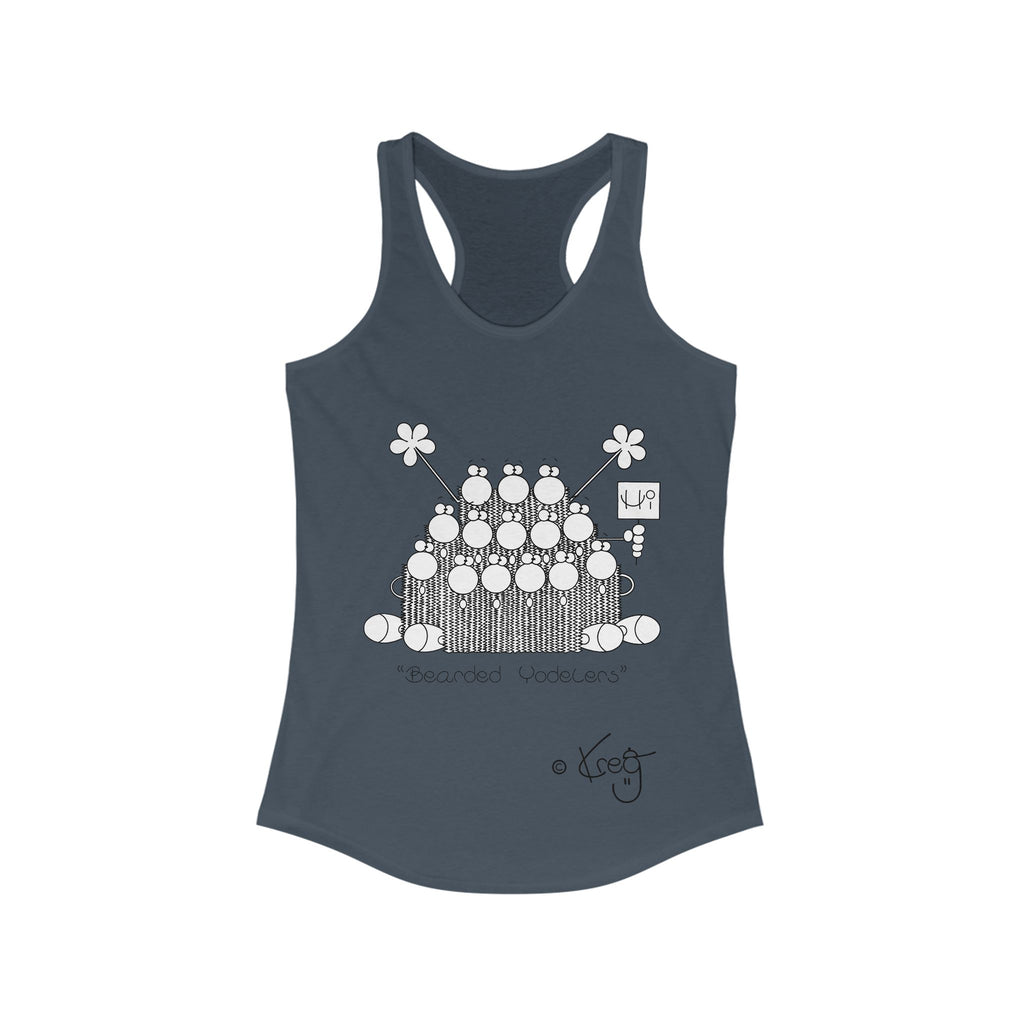 BEARDED YODELERS,Women's Ideal Racerback Tank