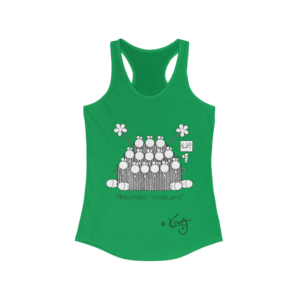 BEARDED YODELERS,Women's Ideal Racerback Tank