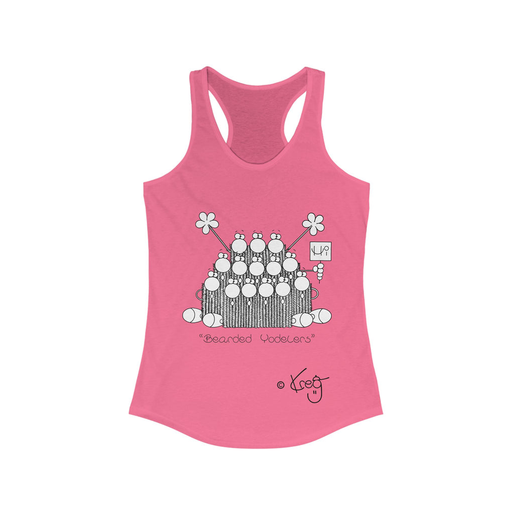 BEARDED YODELERS,Women's Ideal Racerback Tank