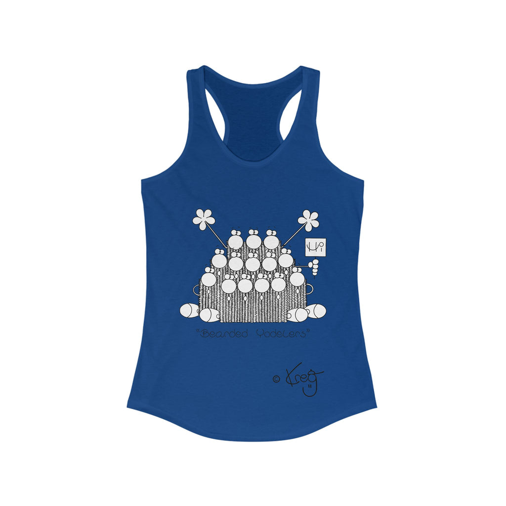 BEARDED YODELERS,Women's Ideal Racerback Tank