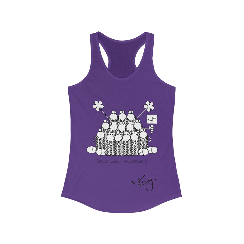 BEARDED YODELERS,Women's Ideal Racerback Tank
