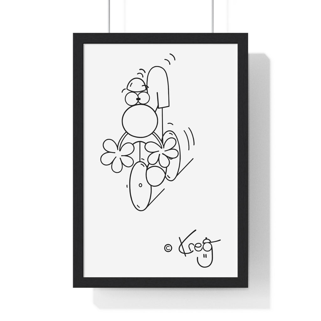 CYCLIST,Premium Framed Vertical Poster