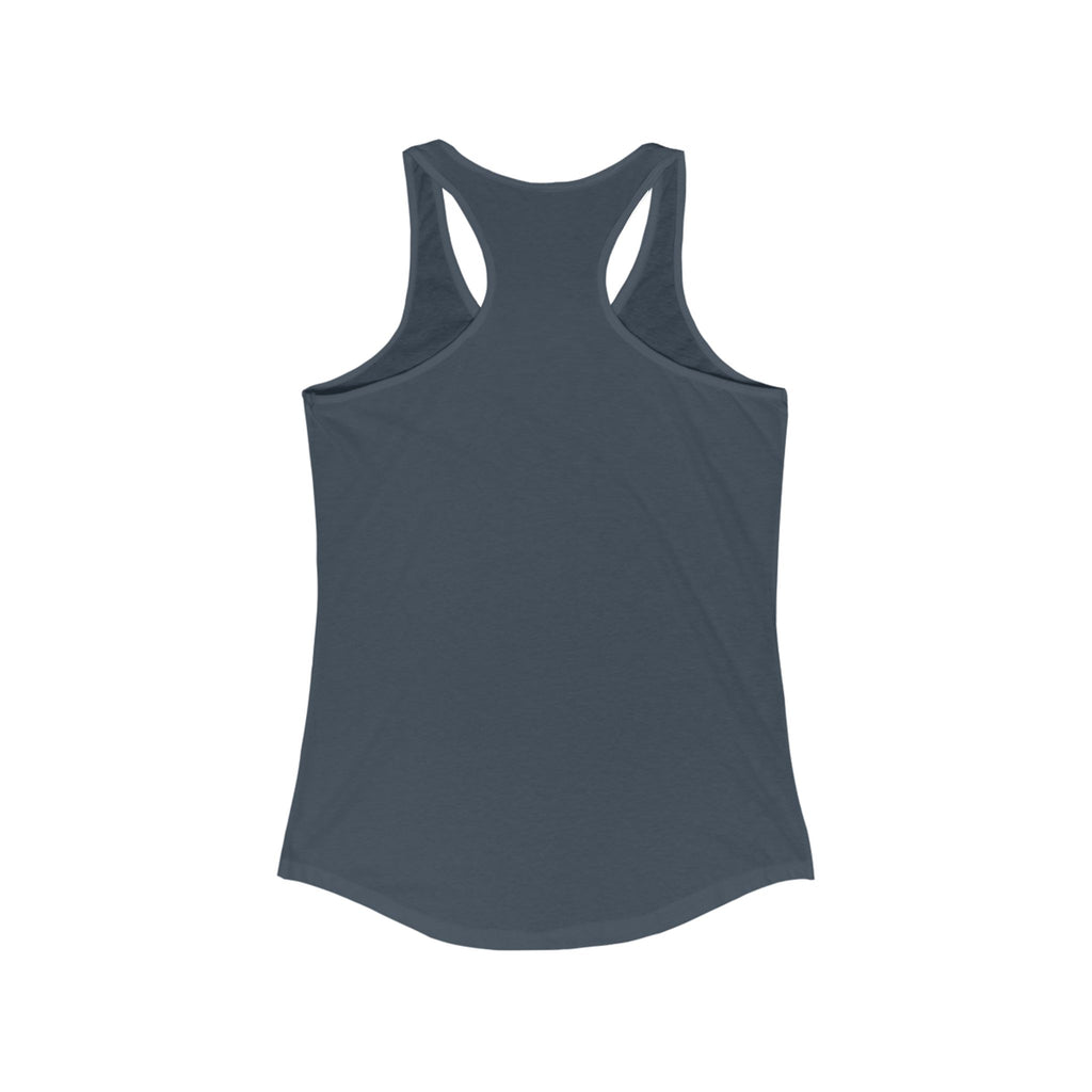 VIOLIN HEART MUSTACHE,Women's Ideal Racerback Tank