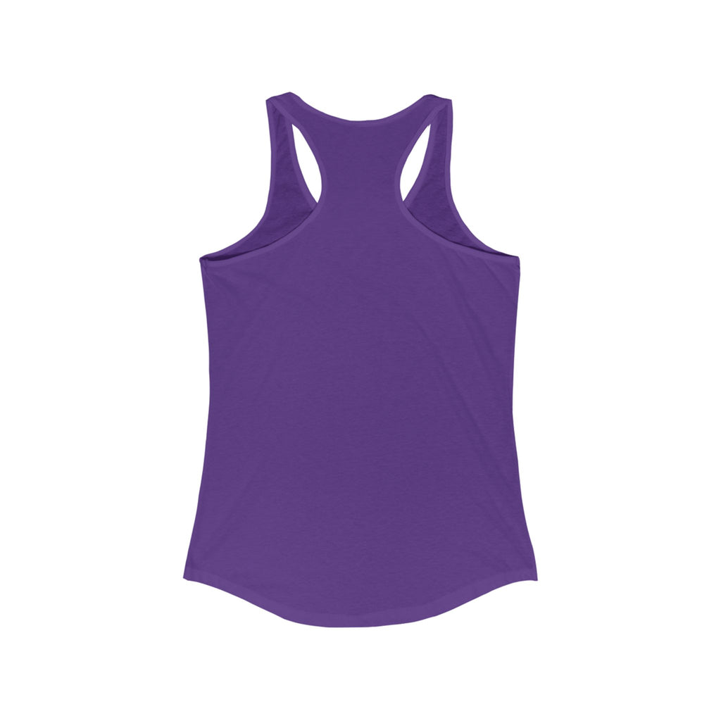 VIOLIN HEART MUSTACHE,Women's Ideal Racerback Tank