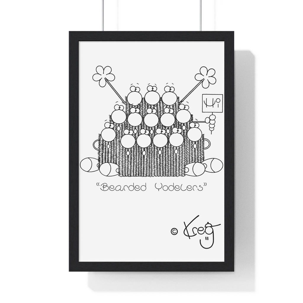 BEARDED YODELERS,Premium Framed Vertical Poster