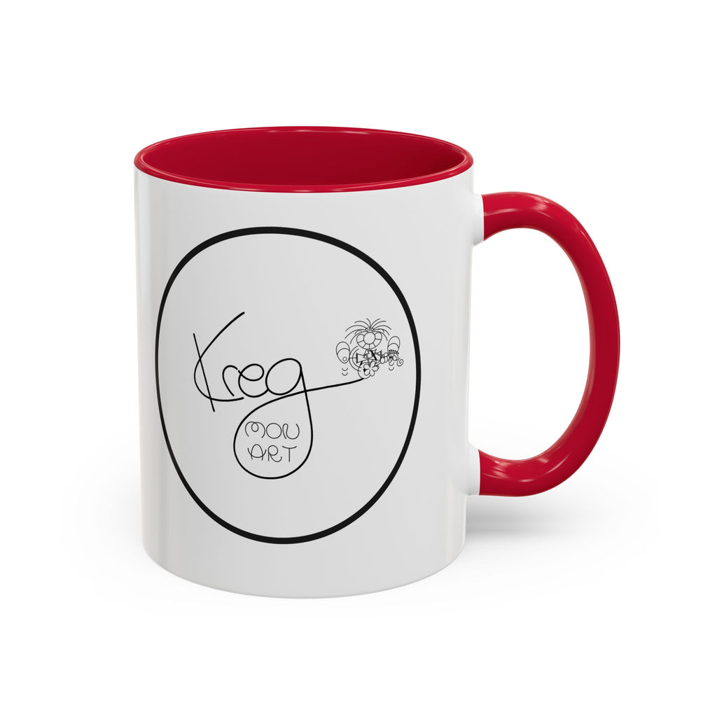 KREG MON ART LOGO Colorful Mugs, 11oz 15 oz