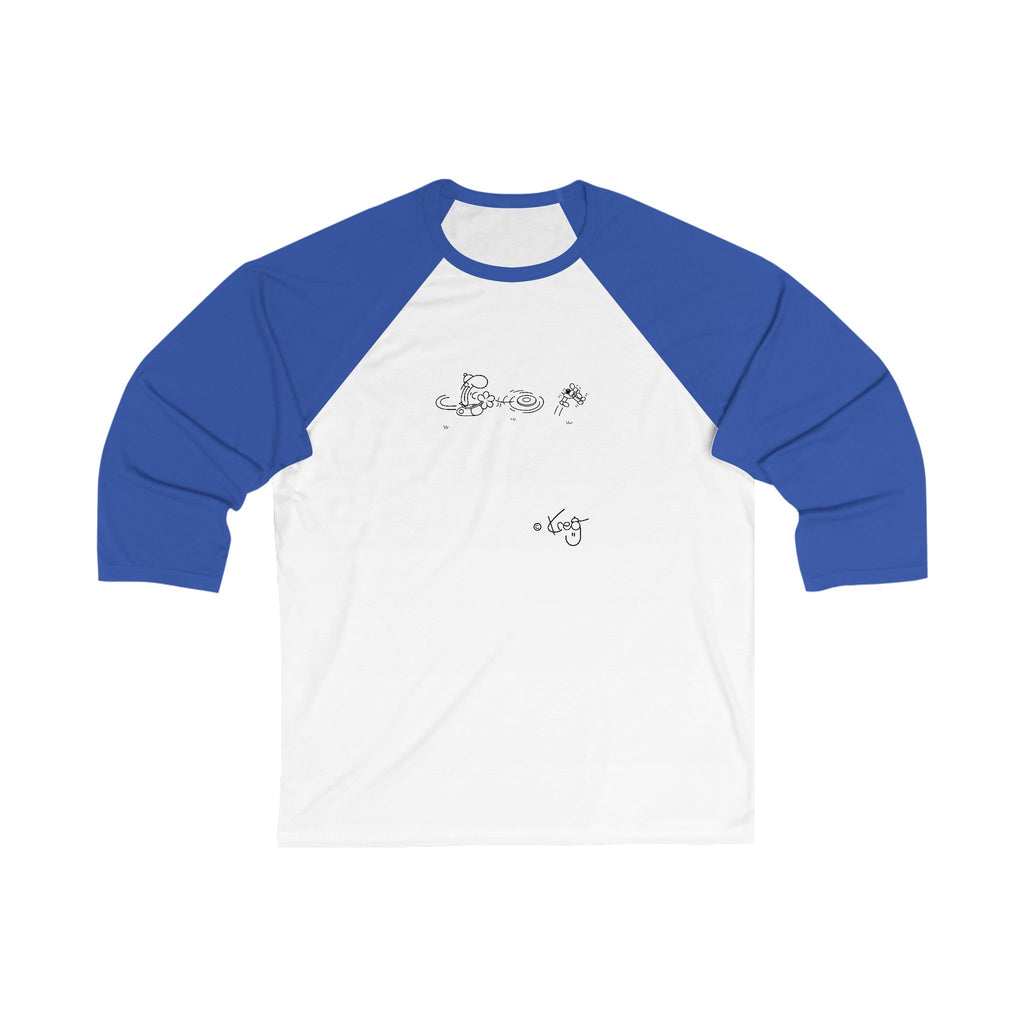 FREDDY FRISBEE DOG,Unisex 3\4 Sleeve Baseball Tee