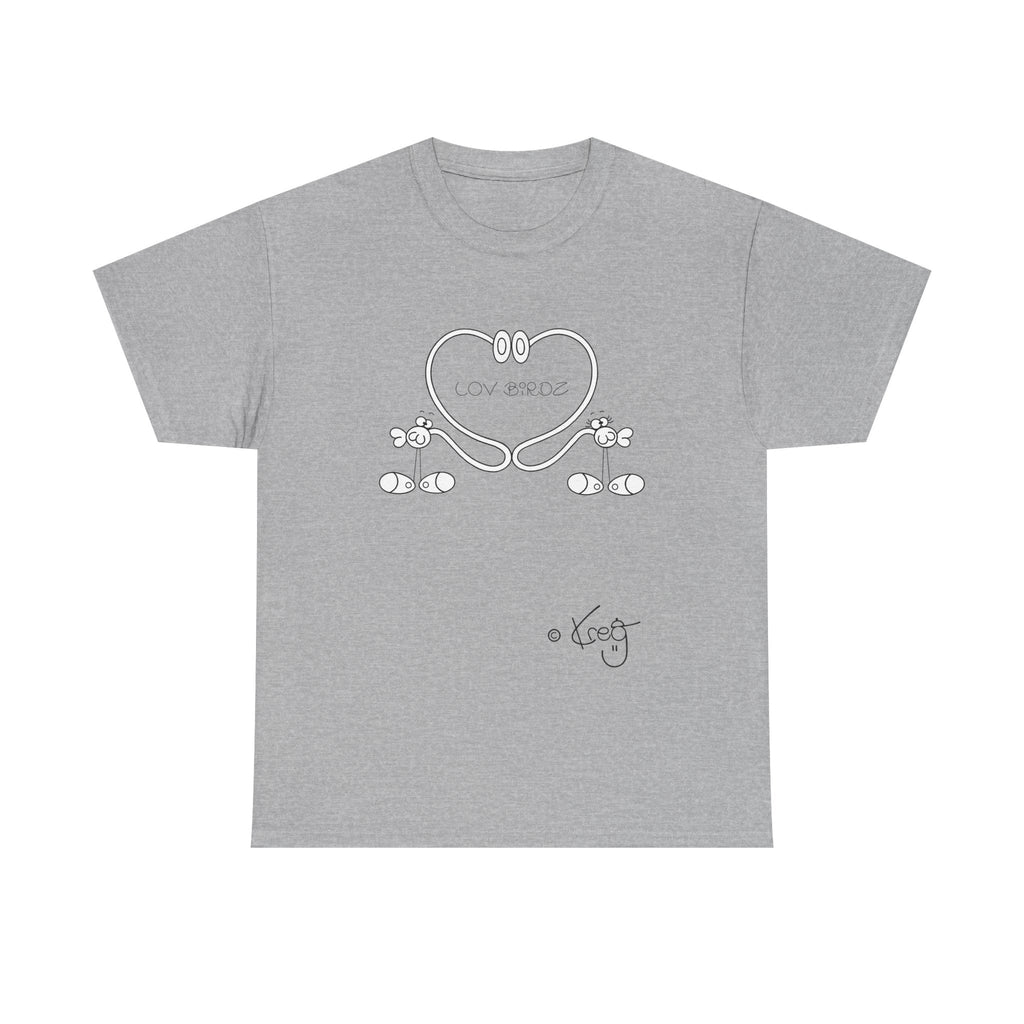 LOV BIRDZ,Unisex Heavy Cotton Tee