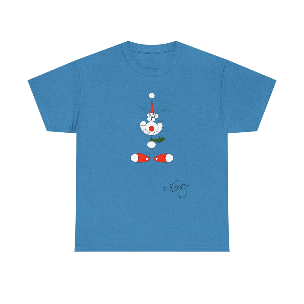 SMILE REINDEER,Unisex Heavy Cotton Tee