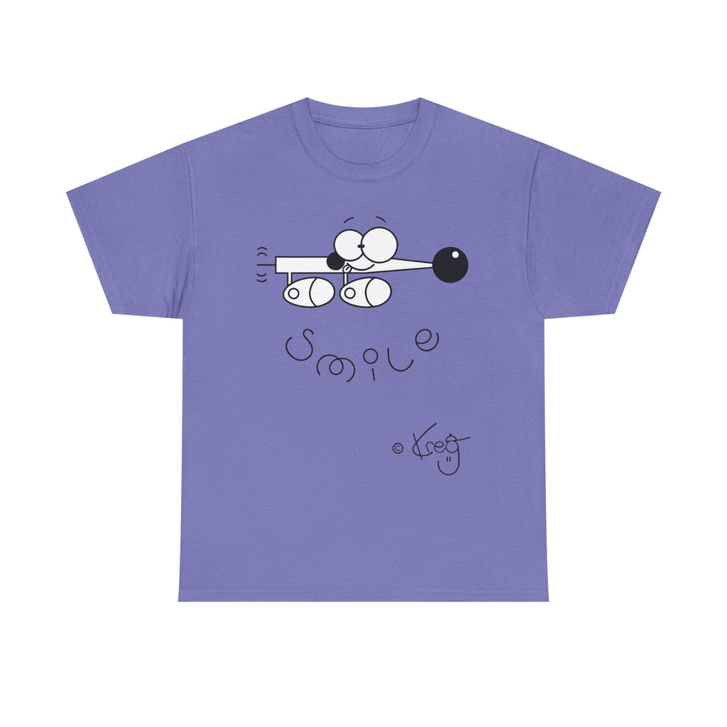 SMILE WEINER DOG,Unisex Heavy Cotton Tee