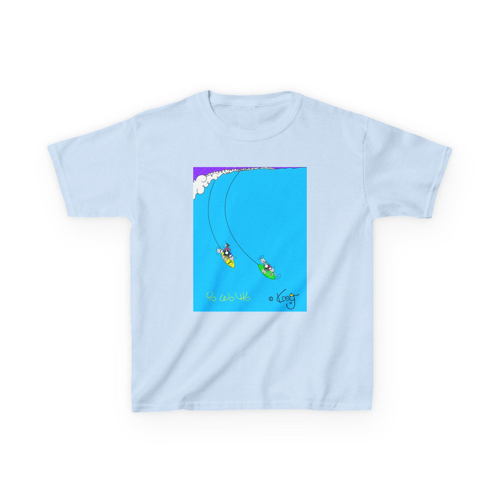 SURFING PIRATES YO WO HO,Kids Heavy Cotton™ Tee