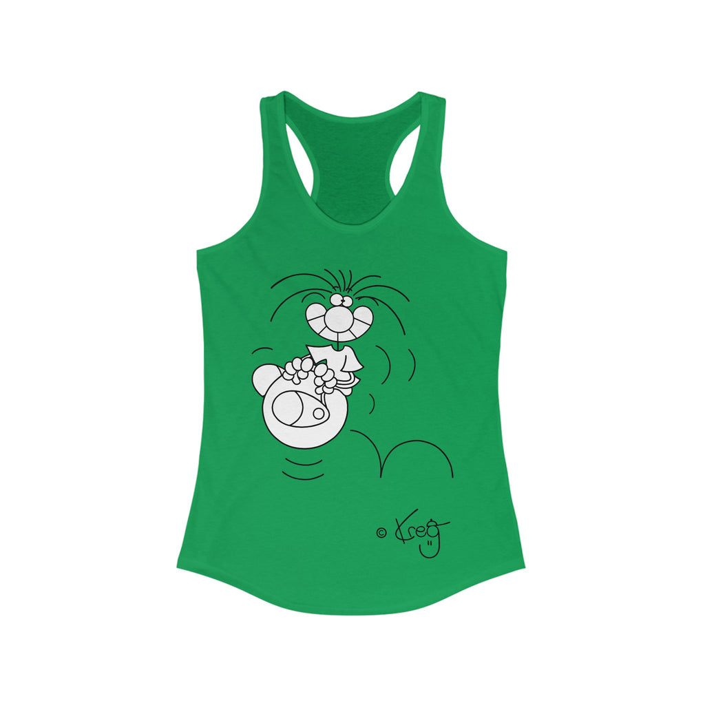 HOPPITY BALL,Women's Ideal Racerback Tank