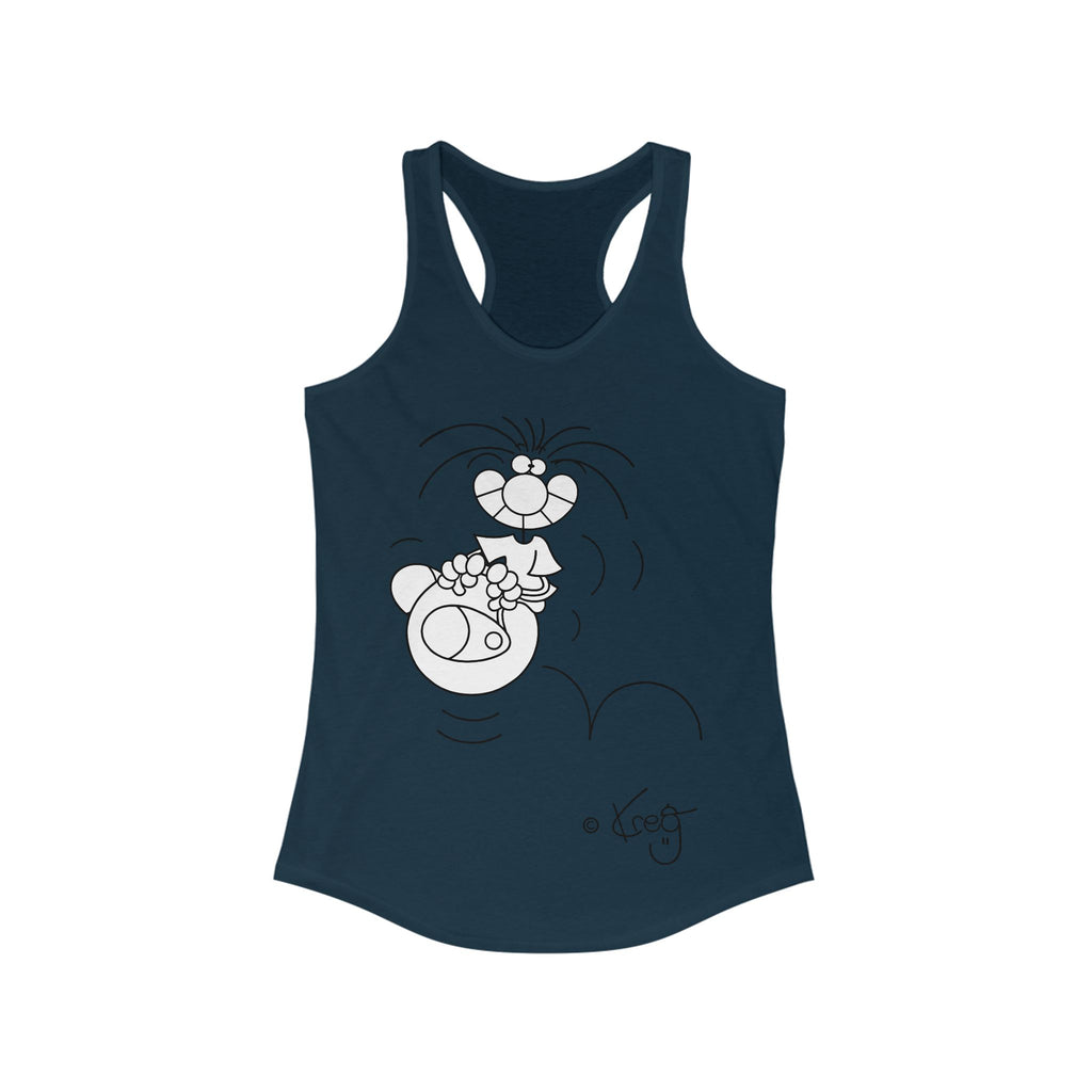 HOPPITY BALL,Women's Ideal Racerback Tank