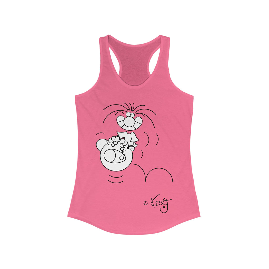 HOPPITY BALL,Women's Ideal Racerback Tank