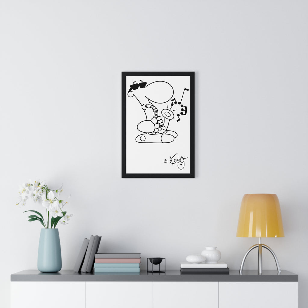 SAX DUDE,Premium Framed Vertical Poster