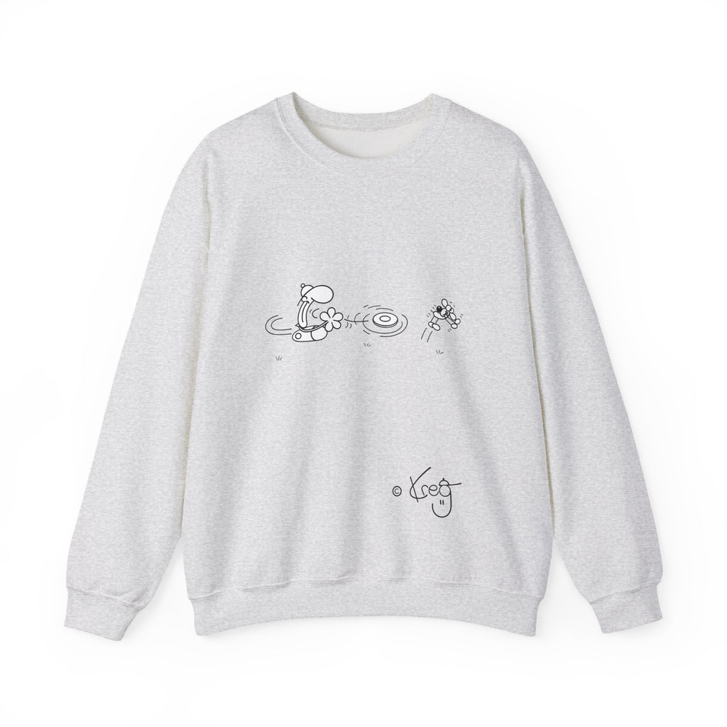 FREDDY FRISBEE DOG,Unisex Heavy Blend™ Crewneck Sweatshirt