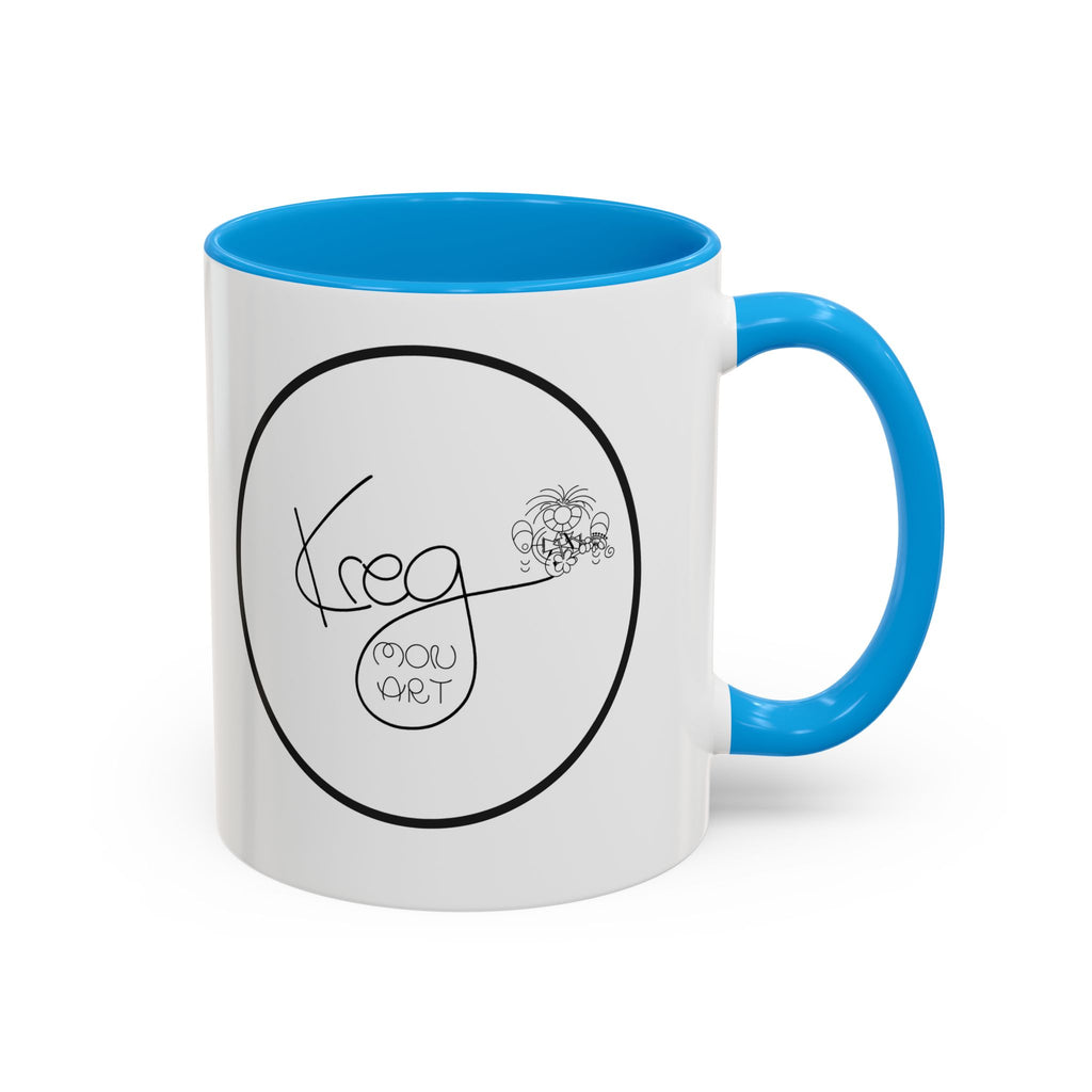 KREG MON ART LOGO Colorful Mugs, 11oz 15 oz