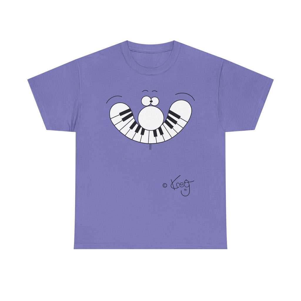 SMILE PIANO,Unisex Heavy Cotton Tee