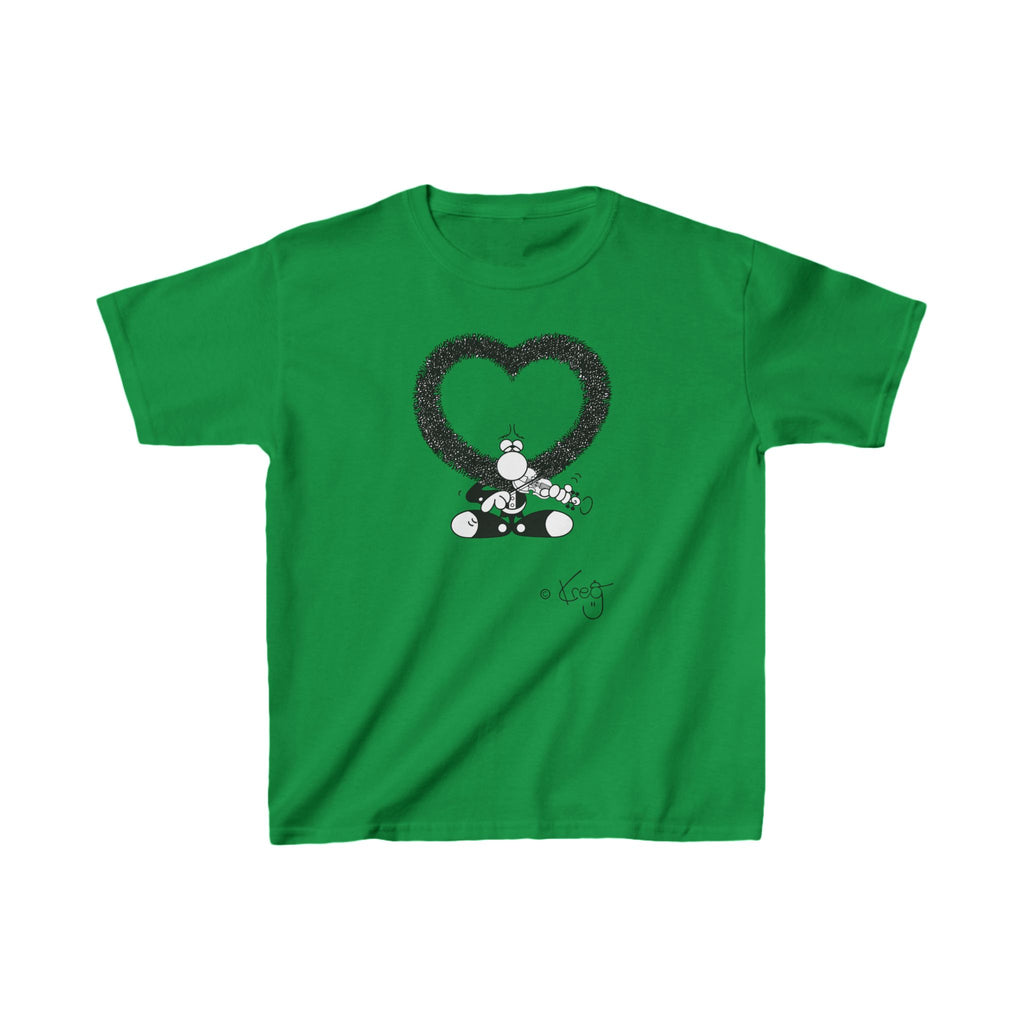 VIOLIN HEART MUSTACHE,Kids Heavy Cotton™ Tee