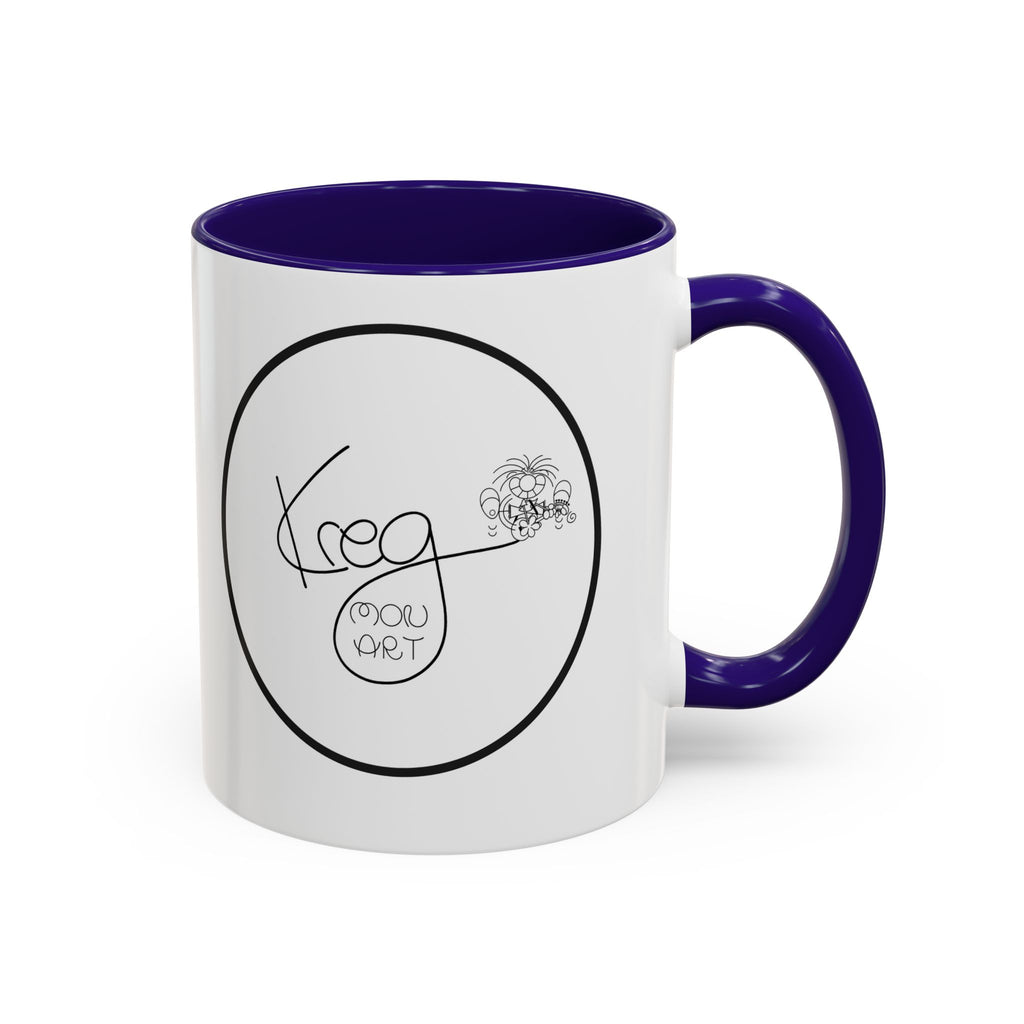 KREG MON ART LOGO Colorful Mugs, 11oz 15 oz