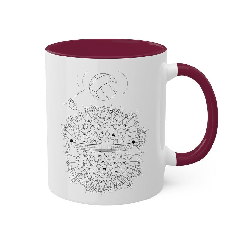 VOLLEYBALL Colorful Mugs, 11oz