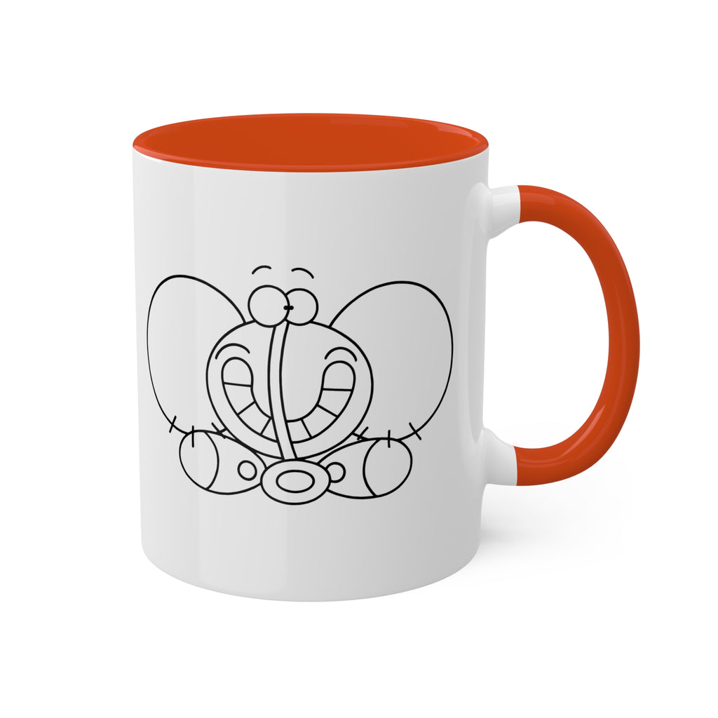 SMILE ELEPHANT Colorful Mugs, 11oz