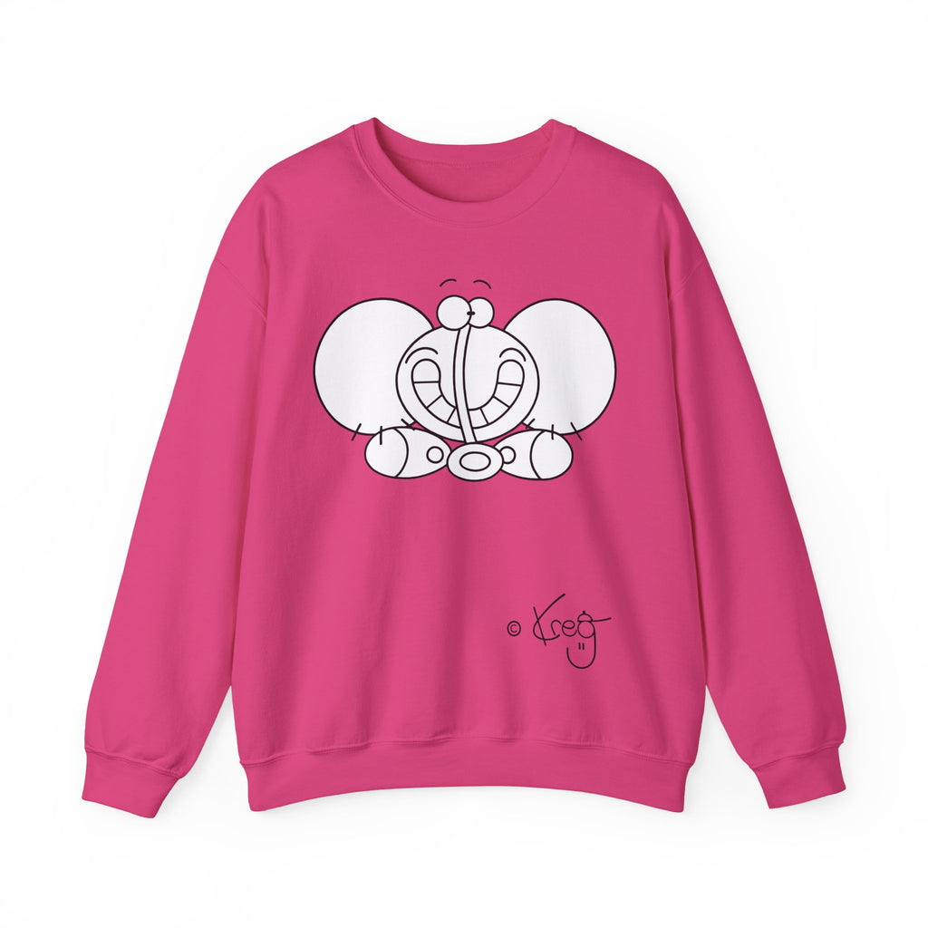 SMILE ELEPHANT,Unisex Heavy Blend™ Crewneck Sweatshirt